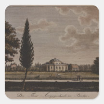 Die Veterinärschule, Berlin, 1795 Quadrataufkleber
