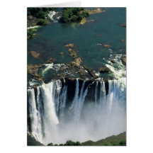 Die Victoriafälle, Sambia zu Simbabwe-Grenze. Karte