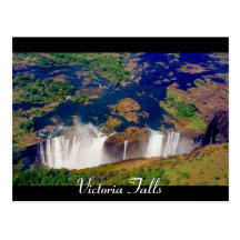 die Victoriafälle zim Postkarte