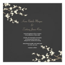 Die weißen Wedding Sahnekirschblüte-Kirschblüten l Einladungen