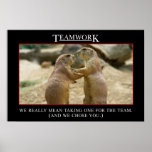 Die wirkliche Bedeutung von Teamwork (S) Posterdrucke