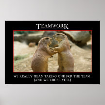 Die wirkliche Bedeutung von Teamwork (S) Posterdrucke