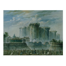Die Zerstörung der Bastille, am 14. Juli 1789 Postkarten