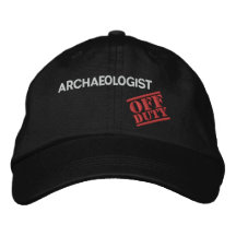 Dienstfreier Archäologe Besticktes Cap