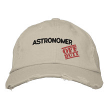 Dienstfreier Astronom Besticktes Cap