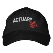 Dienstfreier Versicherungsmathematiker Besticktes Baseballcap