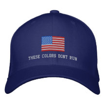 Diese Farben lassen nicht Hut, amerikanische Flagg Baseballcap