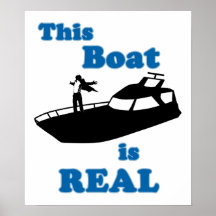 Dieses Boot ist wirklich Plakatdruck