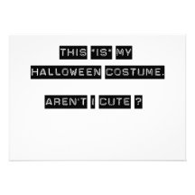 Dieses IST mein Halloween-Kostüm Ankündigungskarte