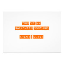 Dieses IST mein Halloween-Kostüm Individuelle Einladungskarten
