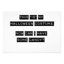 Dieses IST mein Halloween-Kostüm! Individuelle Einladung