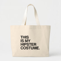 DIESES IST MEIN HIPSTER-KOSTÜM TASCHE