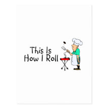 Dieses ist, wie ich GRILLEN rolle Postkarten