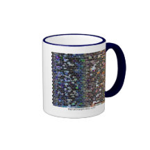 Digital-Blasphemie-Spektrum-Mosaik Kaffeetasse