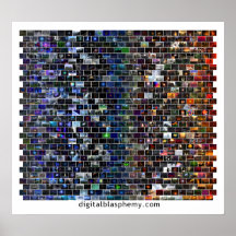 Digital-Blasphemie-Spektrum-Mosaik Poster