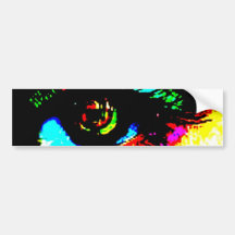 Digital-Graffiti-Auge Autosticker