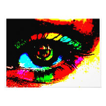 Digital-Graffiti-Auge Individuelle Einladungskarten