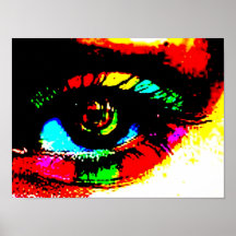 Digital-Graffiti-Auge Plakatdruck