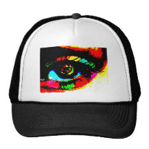 Digital-Graffiti-Auge Retromütze
