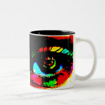 Digital-Graffiti-Auge Tasse