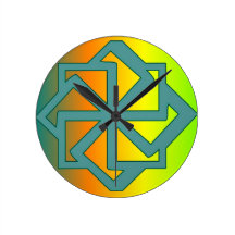 Digital Ornament Wanduhr