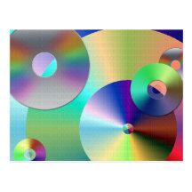 Digitalschallplatten Postkarten