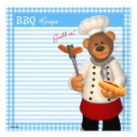 Dinky Bären GRILLEN Koch einladungen
