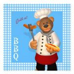 Dinky Bären GRILLEN Koch einladungen