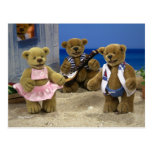 Dinky Bären: Strand-Party postkarten