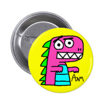 Dino-Knopf Anstecknadelbuttons