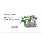 Dino-Milbe Visitenkarten Vorlagen