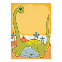 Dinosaurier-Babyparty-Einladungen