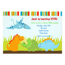Dinosaurier-Dino-Foto-Geburtstags-Party Einladunge