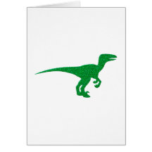 Dinosaurier Dino Raptor Grußkarten