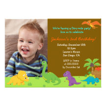 Dinosaurier-Geburtstags-Party Invitaions Individuelle Ankündigskarten