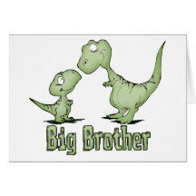 Dinosaurier-großer Bruder Grußkarte