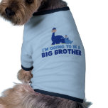 Dinosaurier-großer Bruder, zum NEUES Blau zu sein Hund T Shirts