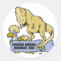 Dinosaurier-nationales Monument Runde Aufkleber