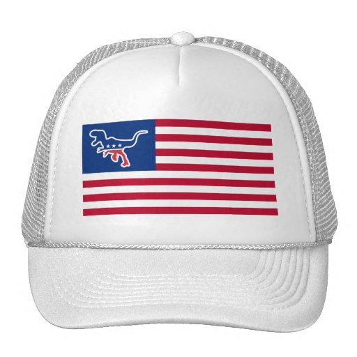 Dinosaurier-Party USA-Flaggen-Parodie Baseballcap