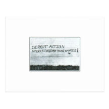 Direkte Aktion! Postkarte