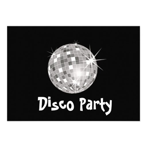 Disco-Party Einladung