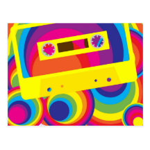 Disco-Party Postkarte