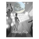 Disco-Retro Geburtstags-Party Einladung