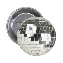 Discoballfoto Anstecknadelbutton