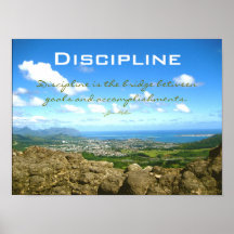 Disziplin Plakatdruck