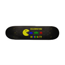 Diversity feiern - Retro Spielart Personalisierte Skatedecks