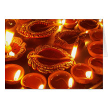 diwali diya Kerzen Grußkarte