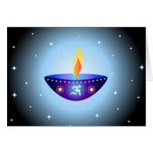 Diwali Lampe - Karte