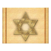 DIY Golddavidsstern/Bar Mitzvah Schablone Personalisierte Einladungen