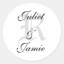 DIY kundenspezifischer Monogramm-Aufkleber
